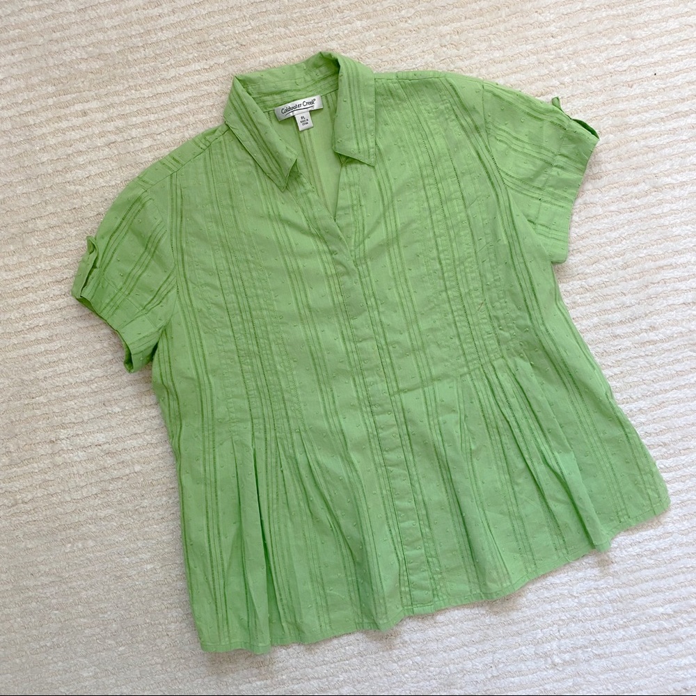 Coldwater Creek short sleeve blouse - Picture 2 of 12